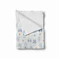 thumbnail image 2 of Dutch Soft Flannel Fleece Throw Blanket, Traditional Holland Culture Elements with Doodle Style Clogs Bicycles, Cozy Plush for Indoor and Outdoor Use, 60" x 80", Navy Blue Orange, by Ambesonne, 2 of 6