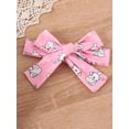 thumbnail image 4 of Bagilaanoe 3Pcs Baby Girl Easter Clothing Sets Toddler Letters Print Fly Sleeve T-shirt Tops + Flare Trousers + Headband 6M 12M 18M 24M 3T 4T Kids Spring Pants Set, 4 of 8