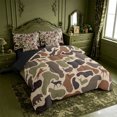 thumbnail image 2 of meiyoeat Hunting Camo Animal 7-Piece King Bedding For Adult,Jungle Wildlife Deer Bear King Bed in a Bag For Kids,Black Reversible, 2 of 7