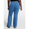 thumbnail image 3 of Terra & Sky Women's Plus Size Pull On High Rise Bootcut Jeggings, 31" Inseam, Sizes 0X-4X, 3 of 5