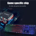 thumbnail image 3 of ziyahi USB Gaming Keyboard and USB Mouse LED Backlit Keyboard Firm Durable Colorful Glowing Gaming Mouse Computer Accessories Black, 3 of 5