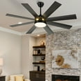 thumbnail image 4 of Dextrus 60 inch Modern LED Outdoor/ Indoor Ceiling Fan with Remote Control, 4 of 13