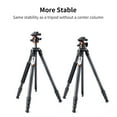 thumbnail image 2 of K&F CONCEPT 70"/1.7m Carbon Fiber Porfessional Lightweight Camera Tripod for DSLR Camera//Phone, Travel Tripod for Camcorder,15kg/33.07lbs Load,360 Degrees Ball Head, 2 of 11