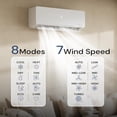 thumbnail image 2 of Cozeware 12,000 BTU Mini Split Air Conditioner & Heat Pump, 115V,20 SEER Ductless Inverter System with Alexa & WiFi Integration, Covers Up to 750 Sq Ft, 3 Eco Modes, Includes Installation Kit White, 2 of 9