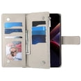 thumbnail image 3 of Funda cartera GANGXUN para Xiaomi Redmi 15C , cuero PU con tarjetero, cremallera, correa de mano, soporte y protección 751°, 3 of 6
