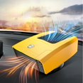 thumbnail image 1 of Mini 12v Car Defroster Heater, Portable, Two-in-one Function, 360 Degree Adjustable Car Heater, 180w Plug-in Cigarette Lighter, Electric Heater(yellow, 1 of 5
