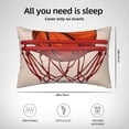 thumbnail image 4 of Disketp Basketball Shot Satin Pillowcase for Hair and Skin - Satin Pillow Cases Standard Size 20x30 inches with Zipper,Gifts for Women Men (without pillow core), 4 of 6