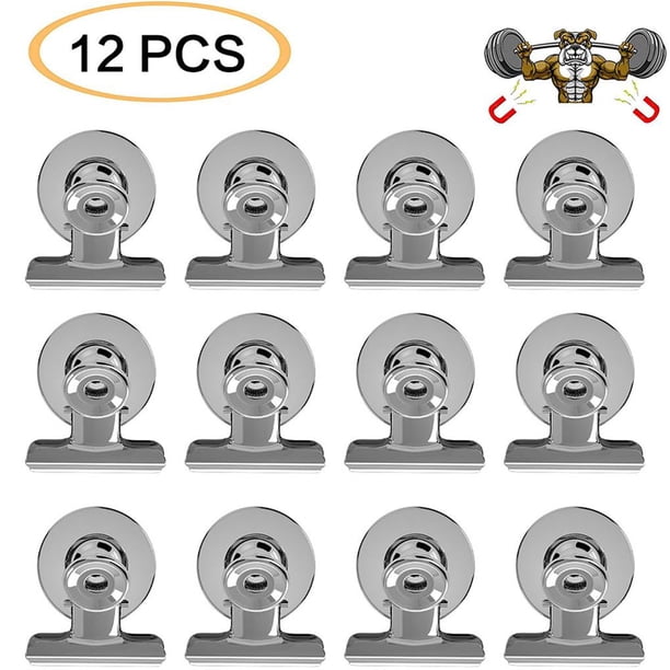 Bewildely Fuertes clips magnéticos Heavy Duty Metal Refrigerador Nevera Imán Clips Home Office Classroom Teachers Whiteboard Hanging Photos Calendar Conjuntos de muebles de dormitorio Bewildely HA017593-00