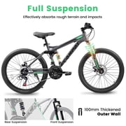 Ecarpat Mountain Bike 26 inch with Gear Shifter for Men Women, MTB Commuter Bicycles, 21-Speed