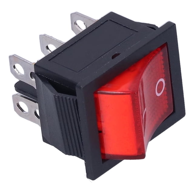 Interruptor basculante NikouMX Interruptor de encendido y apagado 10 piezas Interruptor basculante rojo de encendido/apagado con Interruptor basculante de luz de grado profesional