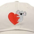 thumbnail image 2 of DALIX Cute Koala with Heart Hat Womens Embroidered Baseball Cap in Beige, 2 of 6
