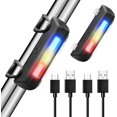 thumbnail image 1 of Luces traseras brillantes para bicicleta de 2 piezas, recargables por USB, accesorios de linterna de seguridad LED de alta intensidad, 1 of 5