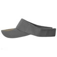 thumbnail image 2 of Solid Adjustable Blank Visor, Charcoal, 2 of 2