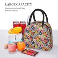 thumbnail image 5 of Daiia Beach Life Pattern Lunch Bag , Insulated Lunch Box, Small Leakproof Cooler Food Lunch Containers Reusable High Capacity Lunch Tote Bags-One Size, 5 of 6