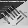 thumbnail image 2 of Juego de 8 peines profesionales para cortar el cabello, ideales para hombres y mujeres. Funcionan en todo tipo de cabello., 2 of 5