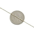 thumbnail image 6 of 10K Two Tone Gold 1mm Tube Brite Diamond Cut Bead Chain Necklace 22 Inches, 6 of 7
