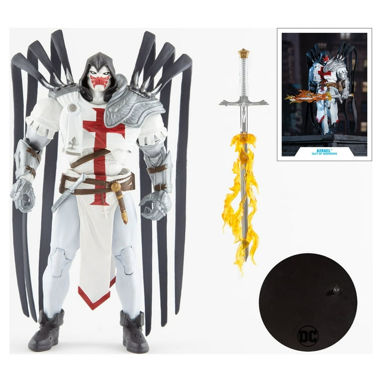 DC Comics, DC Multiverse Azrael White Templar Figure, 7-Inch Gold