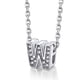 thumbnail image 1 of Collar inicial de plata esterlina Silvora con circonita cúbica letra W, 1 of 8