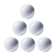 thumbnail image 4 of 6 pelotas de golf de doble capa, pelota de juego de competición, pelota de práctica de golf reutilizable para patio trasero, interior y exterior,, 4 of 8