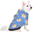 thumbnail image 2 of Fotbe Kawaii Corgi Sudadera con Estampado para Perros Pequeños – Suéter con Capucha para Mascotas, Tela Suave de Forro Polar con Bolsillo-Small, 2 of 7