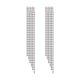 thumbnail image 3 of Borlas largas Pendientes colgantes Pendientes de diamantes de imitación Pendientes colgantes Moda Formal Punk Plata Brillante Pendientes de cadena de 975 cm x 125 cm Yinane Pendientes colgantes con borlas, 3 of 8