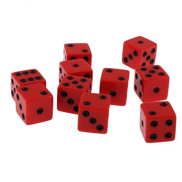 Dados de seis caras,Dados D6,Dados puntuales,jugando a los dados 5 piezas