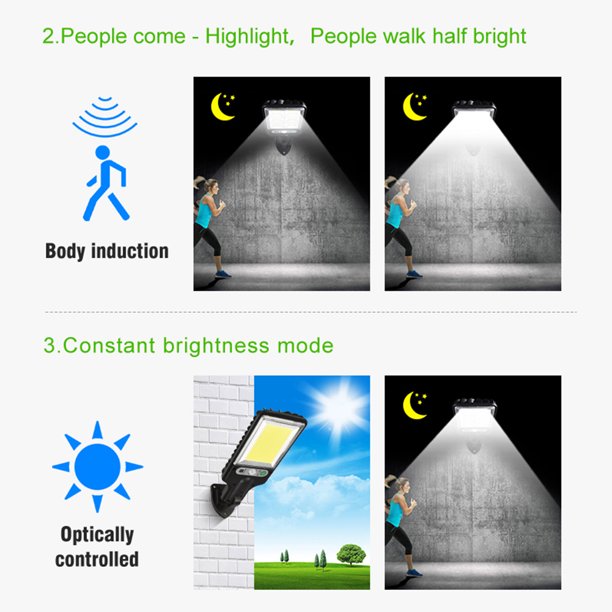 Lámpara Luces solares del sensor de movimiento de la prenda impermeable de la luz del sensor del cuerpo humano del LED para la granja de los parques