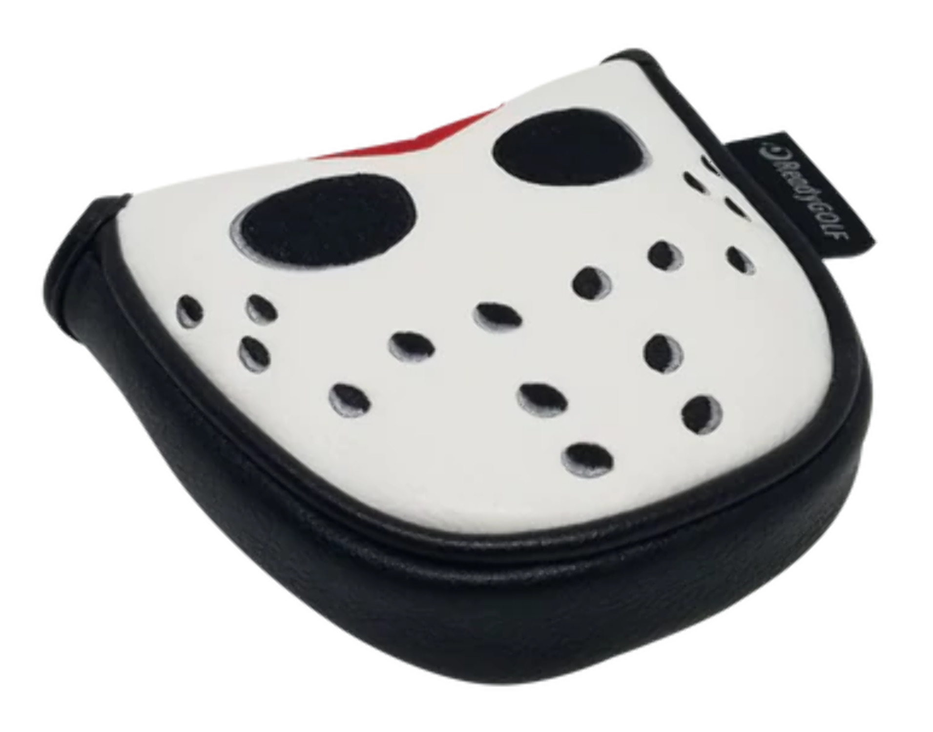 Hockey Goalie Mask Embroidered Putter Cover - Mallet