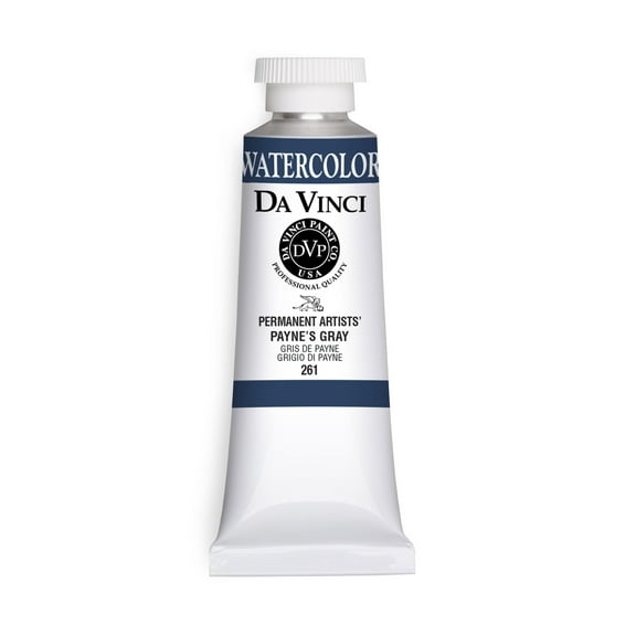 Da Vinci Paints Professional Watercolor, 37ml Tube, Payne's Gray