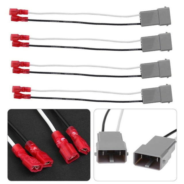 Bgsha 2Pcs/4Pcs Speaker Connector Harness Adapter for Honda For Accord 1986-2020