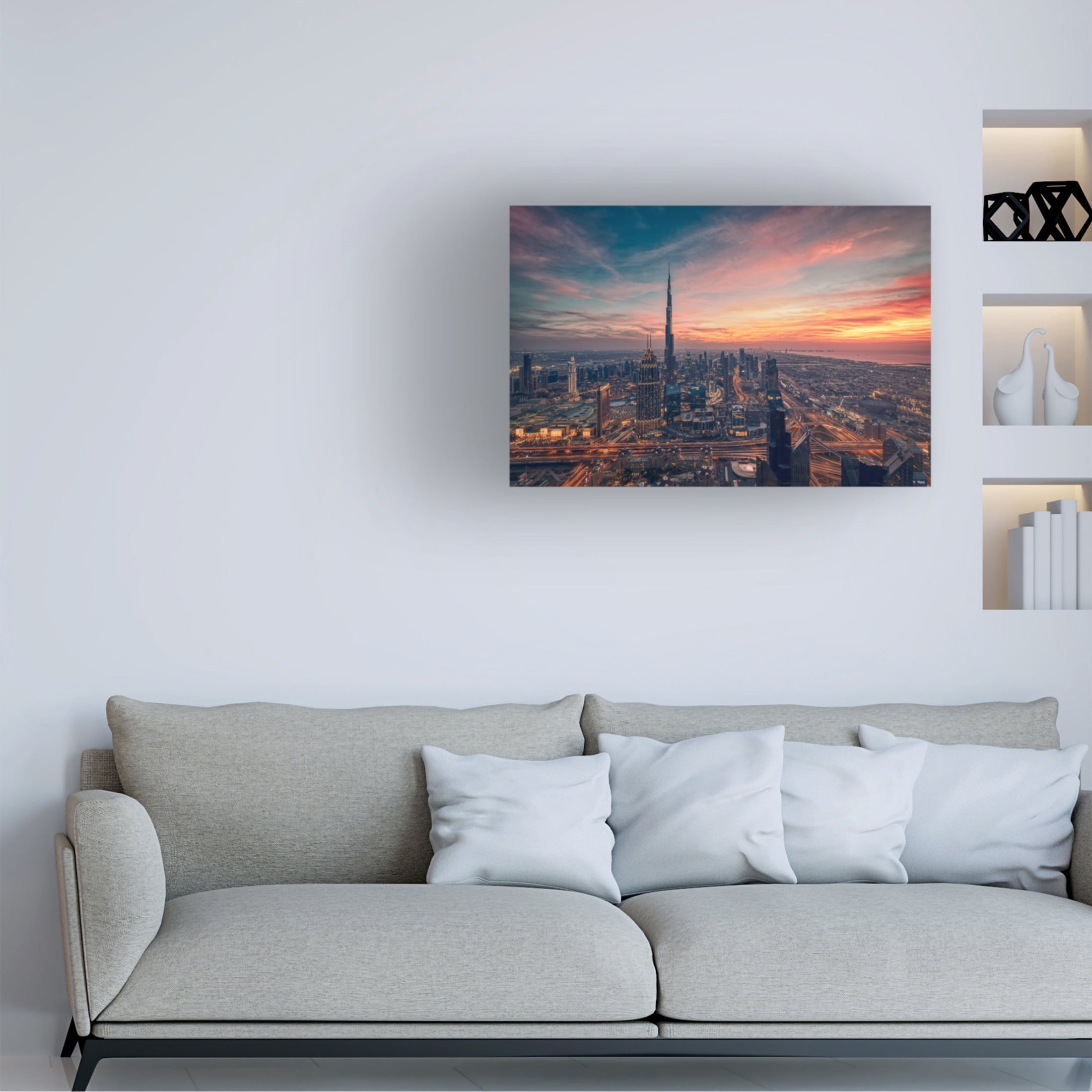 Canvas Wall Art - Karim Eldeghedy 'Infinity' Wall Art for Living Room, Bedroom, or Office D?cor by Trademark Fine Art - 24 x 16 Inches