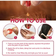 Yecuce Hair Vitamin Capsules,No Rinse and Safe for All Hair Style, Hair Serum with Avocado Oil, Daily Hair Care,60PCS