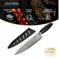 thumbnail image 6 of Thyme & Table Non-Stick Coated High Carbon Stainlless Steel 8" Damascus Chef's Knife, 6 of 7