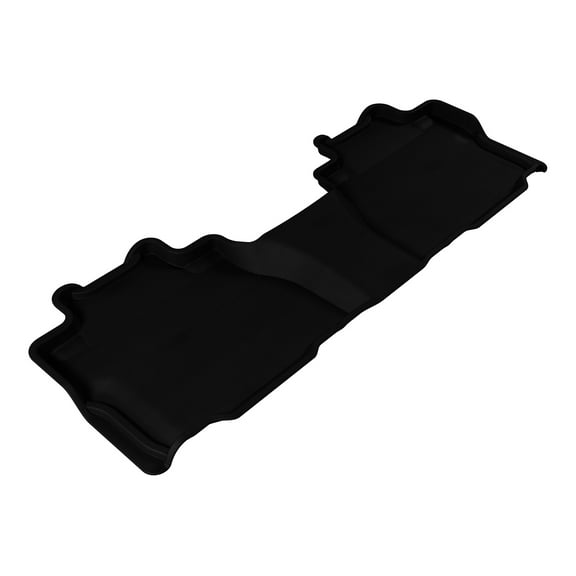3D MAXpider L1TY14621509 All-Weather Floor Mats for Toyota Sequoia 2008-2020 Custom Fit Car Floor Liners, Kagu Series (2nd Row, Black) (Bench SEAT)