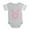 Heather Gray, variant on - Pink Zodiac Taurus - Cute Infant Baby Football Bodysuit