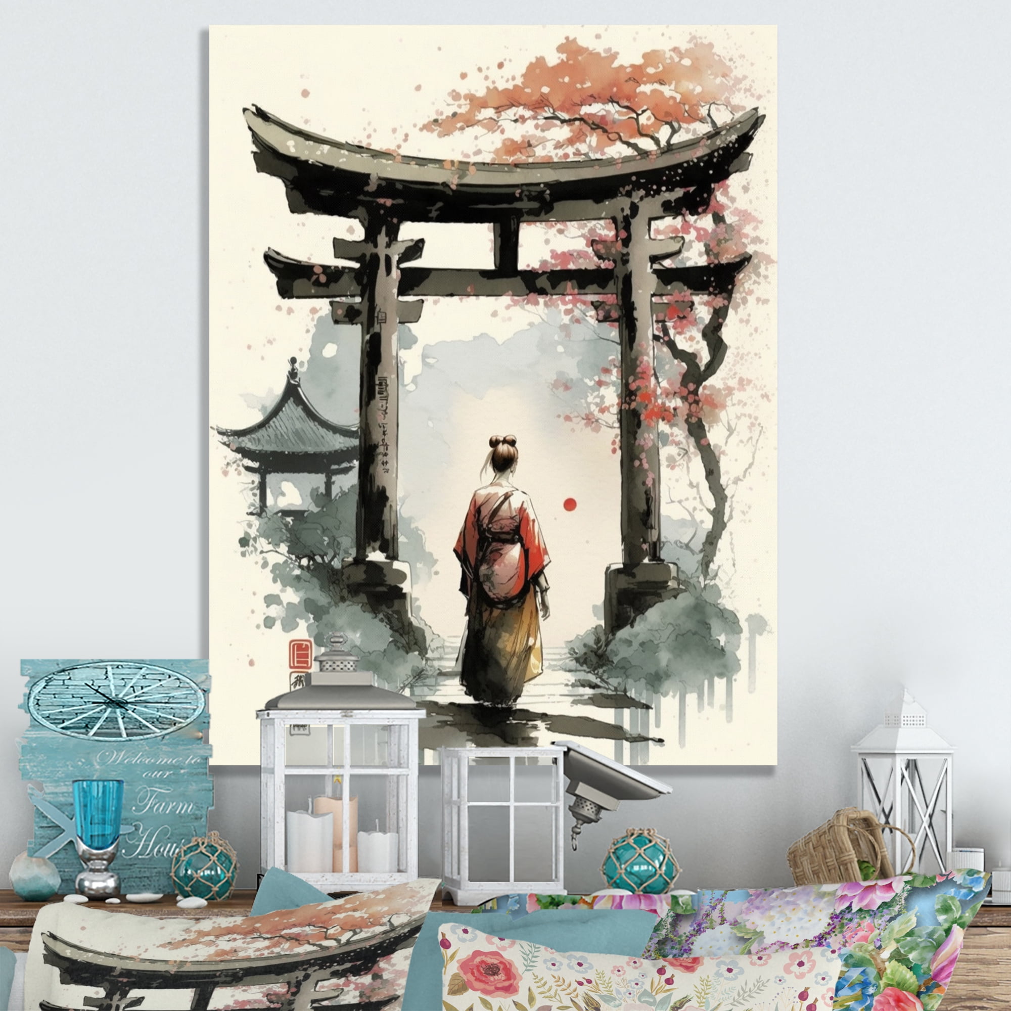 Designart Asian Female III Canvas Wall Art