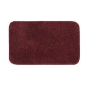 Mainstays Basic Polyester Bath Rug, Red, 20 in x 32 in