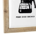thumbnail image 4 of DecMode White Metal Sign Wall Decor with Brown Frame, 4 of 7