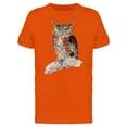 thumbnail image 1 of Painting Of Owl On Branch Tee Men's -Image by Shutterstock, 1 of 1