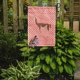 thumbnail image 2 of Caroline's Treasures BB7921GF Guanaco Pink Check Flag Garden Size , Small, multicolor, 2 of 3