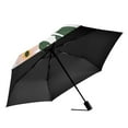 thumbnail image 2 of FORMRS Travel Umbrella Folding Auto Open Close Windproof Rain UV Protection, Retro Colorful Flowers, 2 of 8