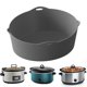 thumbnail image 3 of Slowing Cooker Divider Liner Reusable Leak-proof Silicone Cooking Liner for Oval or Round Pot, 3 of 5