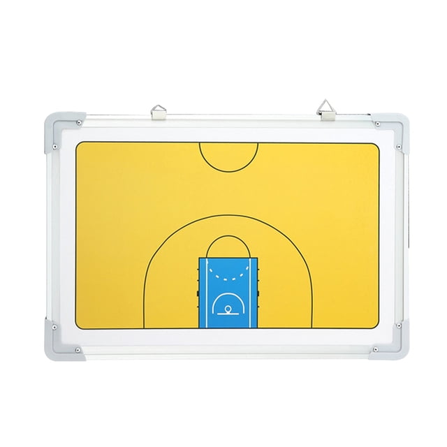1 conjunto de tablas de baloncesto de aleación de aluminio Tablero magnético de entrenamiento de entrenamiento de entrenamiento Tablero de práctica con kit de imanes para el refrigerador y 1 PC Marca