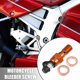 thumbnail image 2 of Ofertas Únicas 1 Juego de Cilindro Maestro de Freno de Motocicleta Caliper M10x1.25 Tornillo de Sangrado Tapón de Polvo Naranja, 2 of 7