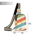 thumbnail image 2 of FORMRS Womens Crossbody Sling Bag Travel Daypack Shoulder Chest Backpack, Colorful Plane, 2 of 7