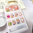 thumbnail image 2 of SUTENGDA Matte Valentine's Day Press on Nails Short Square Fake Nails Colorful Cartoon Heart Acrylic Nails with Design Reusable Stick on Nails Glue on Nails for Women, 2 of 5
