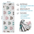 thumbnail image 2 of White Boho Bohemia Rainbow Leopard Hearts Pattern Hot Yoga Mat Towel Non Slip for Hot Yoga - Quick-Drying Yoga Mat Cover with 4 Corner Pockets with Travel Bag - Hot Yoga Towel Non Slip 74"x26", 2 of 6