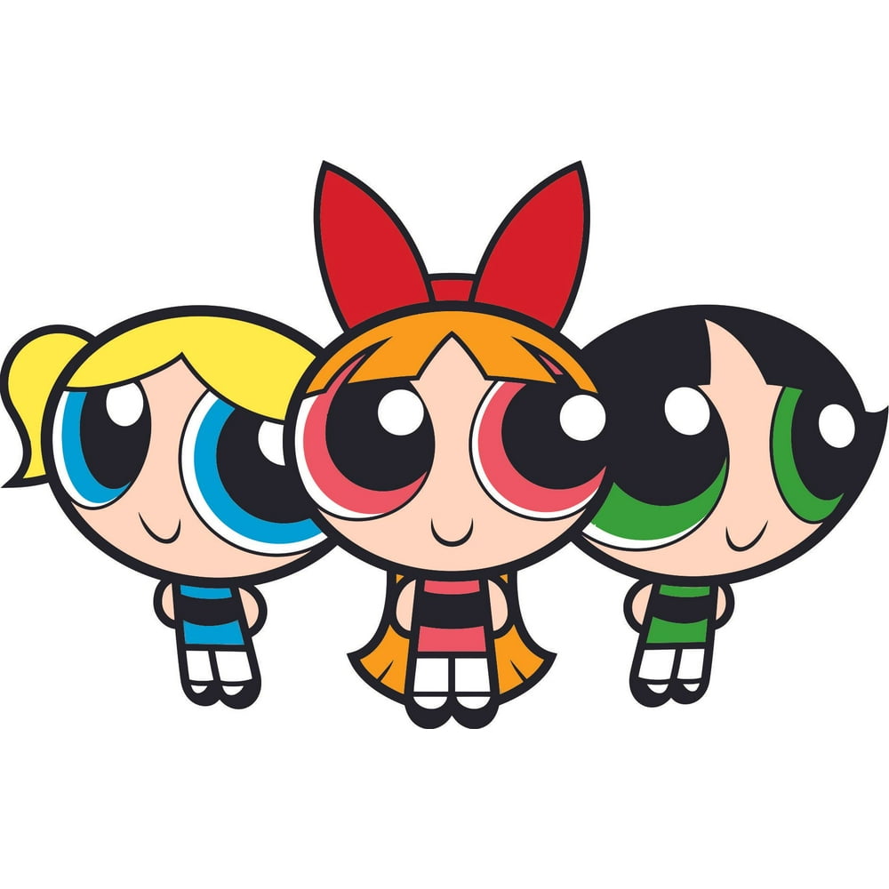 The Powerpuff Girls Blossom, Bubbles and Buttercup Wall Graphic Decal