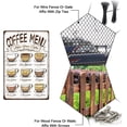 thumbnail image 4 of Coffee Menu Tin Signs Retro Metal Sign Vintage Country Art Sign Coffee Shop Decor Vintage Wall Art, 4 of 9
