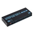 thumbnail image 2 of 4K HDMI Matrix Switch, 4X4 HDMI Matrix Switcher Splitter with EDID Extractor and IR Remote Control Support HDMI 2.0b, 4K@60Hz, 2 of 10